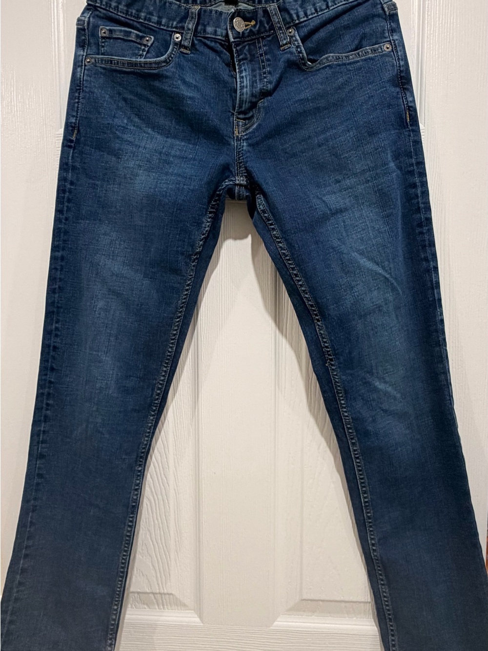 Banana Republic Men's Slim Straight Jeans in Dark Blue